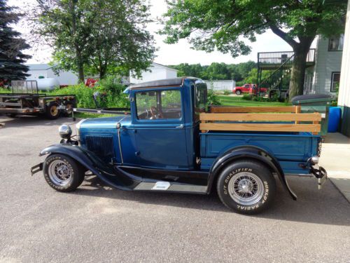 1930 ford model a closed cab pickup truck