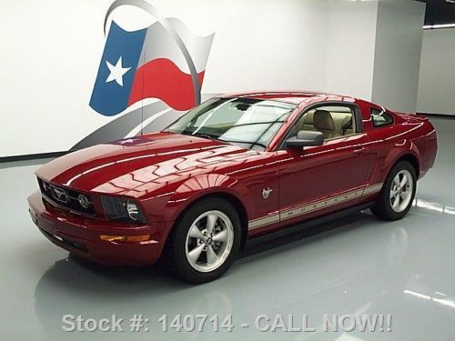 2009 ford mustang premium v6 pony pkg auto leather 47k texas direct auto