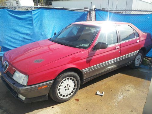 1991 alfa romeo 164 l. parts or project car, leather interior, sun roof, nr