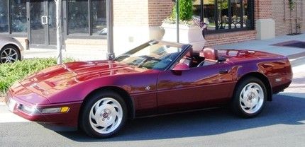 1993 40th anniversary edition ruby red corvette convertible