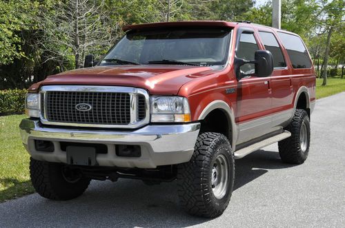 Ford excursion 4x4 lifted monster low miles one owner f-250 f250 f-350 f350