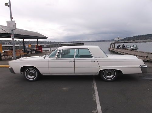 1965 imperial crown, 2nd owner, 97,899 miles, orig. white, w/ turquoise interior