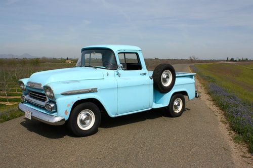 1959 chevrolet pickup-apache-stepside-v8-hot rod-1955-1956-1957-1958
