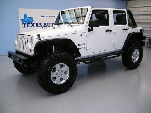 We finance!!!  2012 jeep wrangler unlimited sport 4x4 auto hard top lift kit 7k