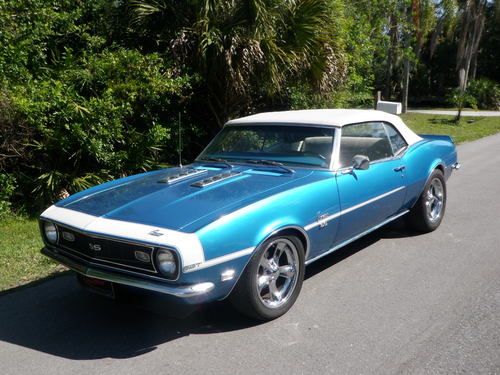 Camaro convertible, 327, 4 speed, ps, pb, 12 bolt, matching numbers, protecto pl