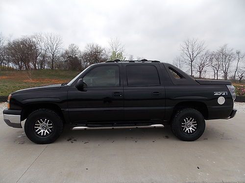 2004 chevrolet avalanche z71 blk on blk aftermarket wheels loaded out no reserve