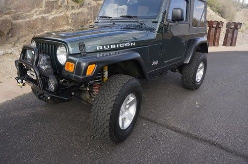 2003 jeep wrangler rubicon 34,000k, dark green soft top, with all the goodies