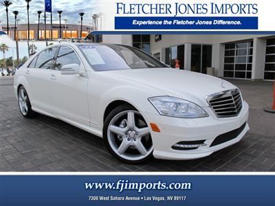 ****2013 mercedes-benz s550, matte white, distronic, 5,465 miles, like new****