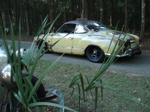 Awesome slammed vw ghia  very solid car drive anywhere rat rod must see  trades?