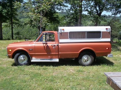 1970 chevy c-20 3/4 ton pick up truck one owner original long wheel base camper