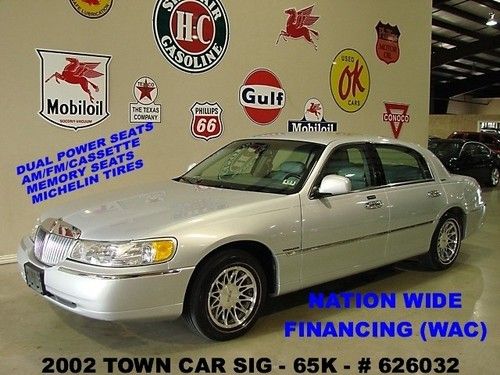 2002 town car signature,leather,pwr pedals,alpine,16in wheels,65k,we finance!!