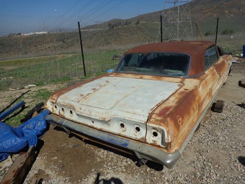 1963 chevy impala project car, not fully restored