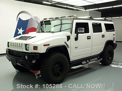 2006 hummer h2 4x4 6-pass htd leather sunroof dvd 49k texas direct auto