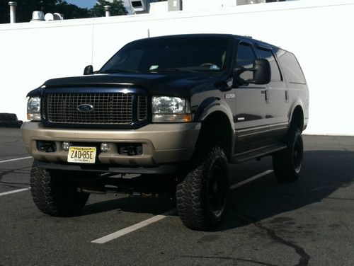2003 ford excursion 7.3 diesel 4x4 lifted 37" mtrs eddie bauer 4" mbrp exhaust