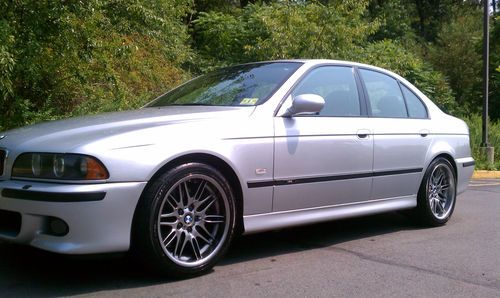**2001 bmw m5 6 speed loaded stunning rare** no reserve!! silver beautiful