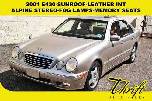 2001 e430-sunroof-leather int-alpine stereo-fog lamps-memory seats