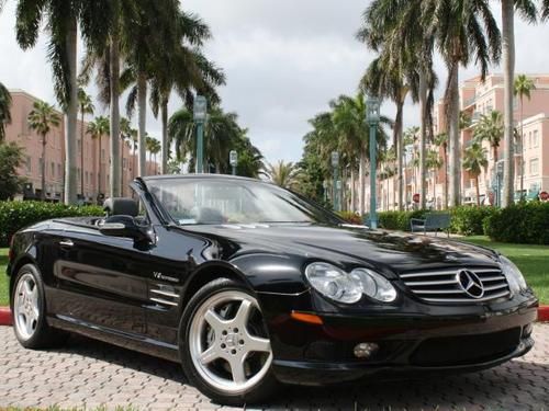Only 41k miles since new! black on black sl55 amg supercharged new pirelli tires