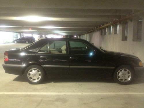 1998 c230 mercedes-benz,black w/tan int, great cond,well mntained. 132,000+mi.