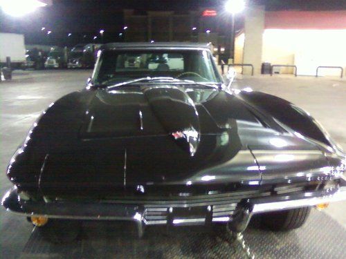 1964 chevy convertible corvette 327/300hp 4spd triple black  #1condition showcar