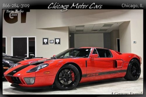 2005 ford gt red mcintosh audiophile system twin turbo 800+ hp serviced wow
