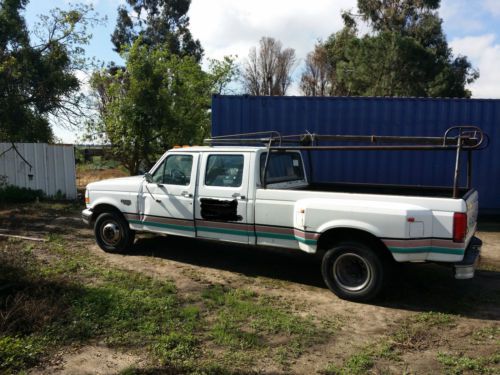 1995 ford f350 dually crew cab long bed powerstroke 2wd with goose neck