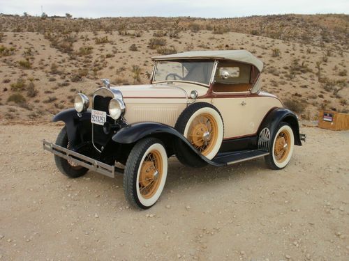 1930 ford model a roadster with deluxe trim
