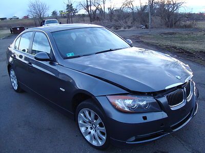 Bmw 330xi awd navi salvage rebuildable repairable wrecked project damaged fixer