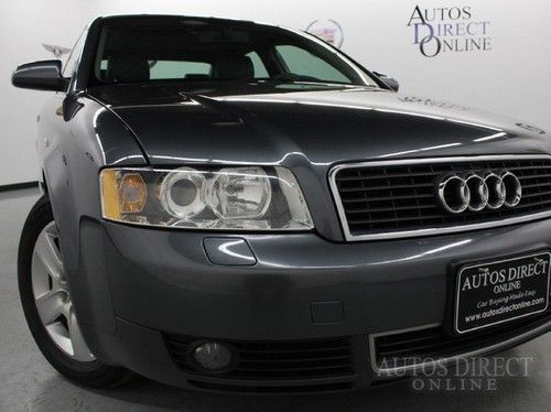 We finance 02 audi a4 3.0l clean carfax leather heated seats sunroof cd changer