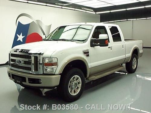 2008 ford f-250 king ranch crew diesel 4x4 leather 47k texas direct auto