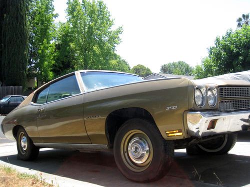 1970 chevrolet chevy chevelle malibu l48 350 with build sheet and protecto plate