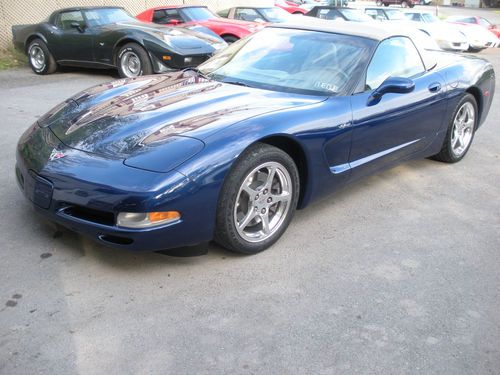 2004 blue corvette convertible commemorative edition