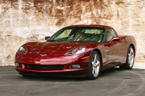 2007 corvette coupe, monterey red metallic