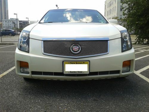 2006 cadillac cts base white diamond 2.8l chrome grill limo tint highway milage