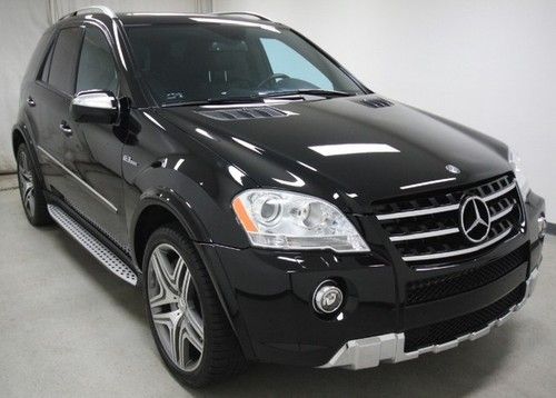 Ml63 amg 6.2 v8 503hp auto leather sunroof 1owner factory warranty we finance
