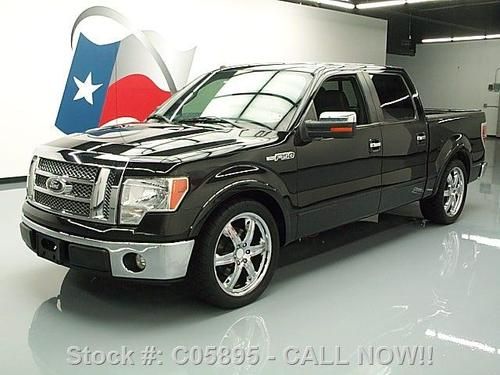 2010 ford f150 lariat crew htd leather 6-pass 22's 76k texas direct auto