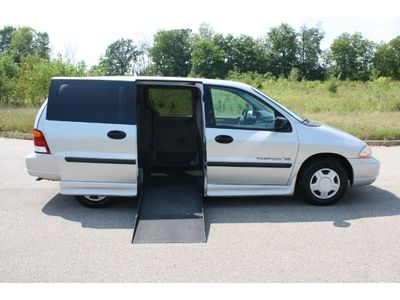03 ford windstar handicap accessible wheelchair van side entry powered ramp