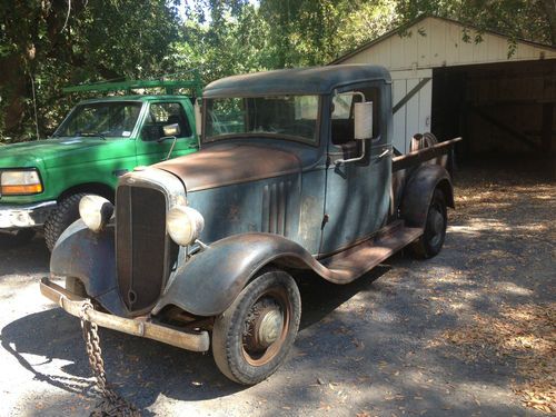 1935 chevrolet 1/2 ton pickup absolutely unbelievable survivor barn find
