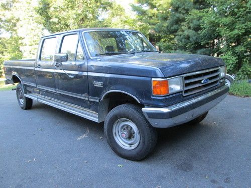 1989 f350 crew cab 4x4, 7.3 diesel - runs, drives, stops superbly. ready to work