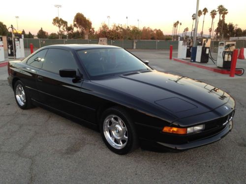 1993 bmw 850ci automatic schwarz ii/black leather 117k miles strong smooth clean