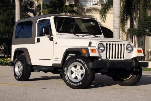 2005 jeep wrangler unlimited 4x4 tow package 6 speed new tires &amp;  brakes hardtop