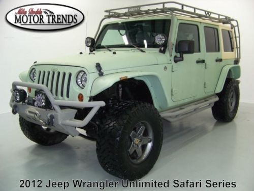 2012 jeep wrangler 4x4 unlimited safari series lifted kevlar paint &amp; wheels 33k
