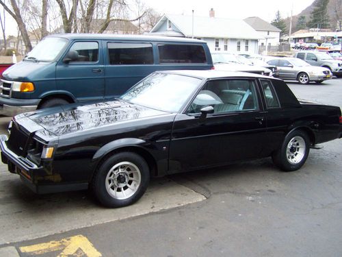 1987 buick regal turbo t we4 black all original 8800 miles beautiful must see