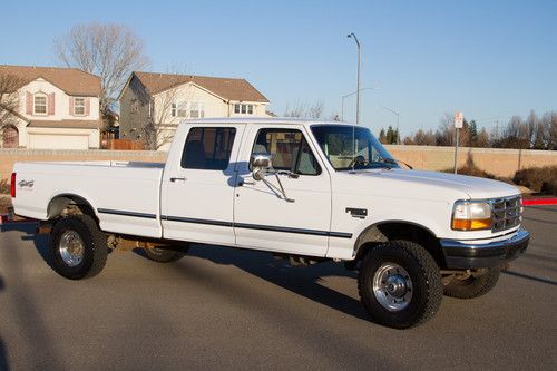 1997 ford f-350 crew cab 4wd, 7.3l powerstroke diesel, 119k miles, excellent