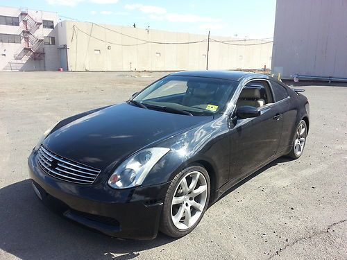 2005 infiniti g35 coupe runs great salvage title automatic hid lights 28 pics