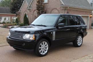 2008 range rover supercharged luxury     headrest tv/dvd   perfect carfax