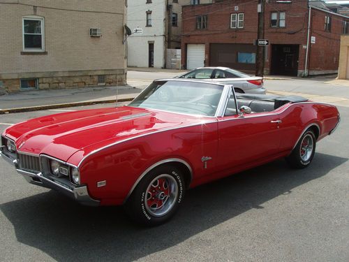 1968 cutlass s convertible red with black interior sharp oldsmobile drive home