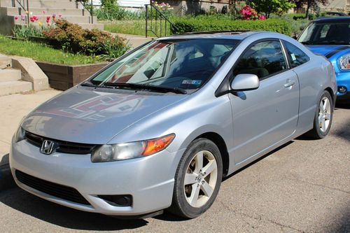 2006 honda civic ex coupe 5-speed manual transmission silver