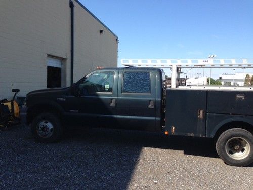 2005 ford f350 dually crew cab with utility body