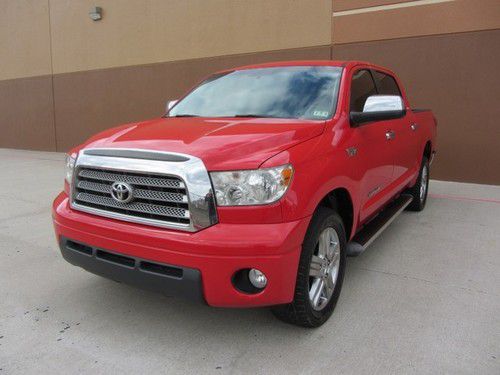 2007 toyota tundra~crewmax~limited~5.7l~nav~rcam~htd lea~20s~1 owner