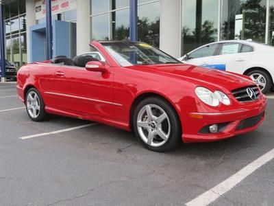 06 mercedes-benz clk500 amg body styling/power top/premium package/6-disc cd